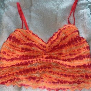 Victoria secret PINK bralette, orange and pink!!
